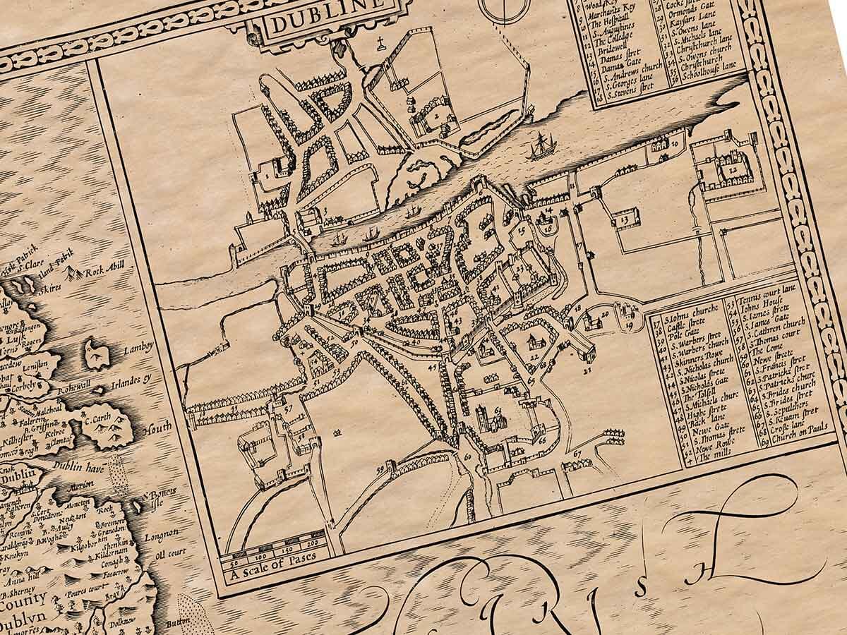 Old Town Plan of Dublin