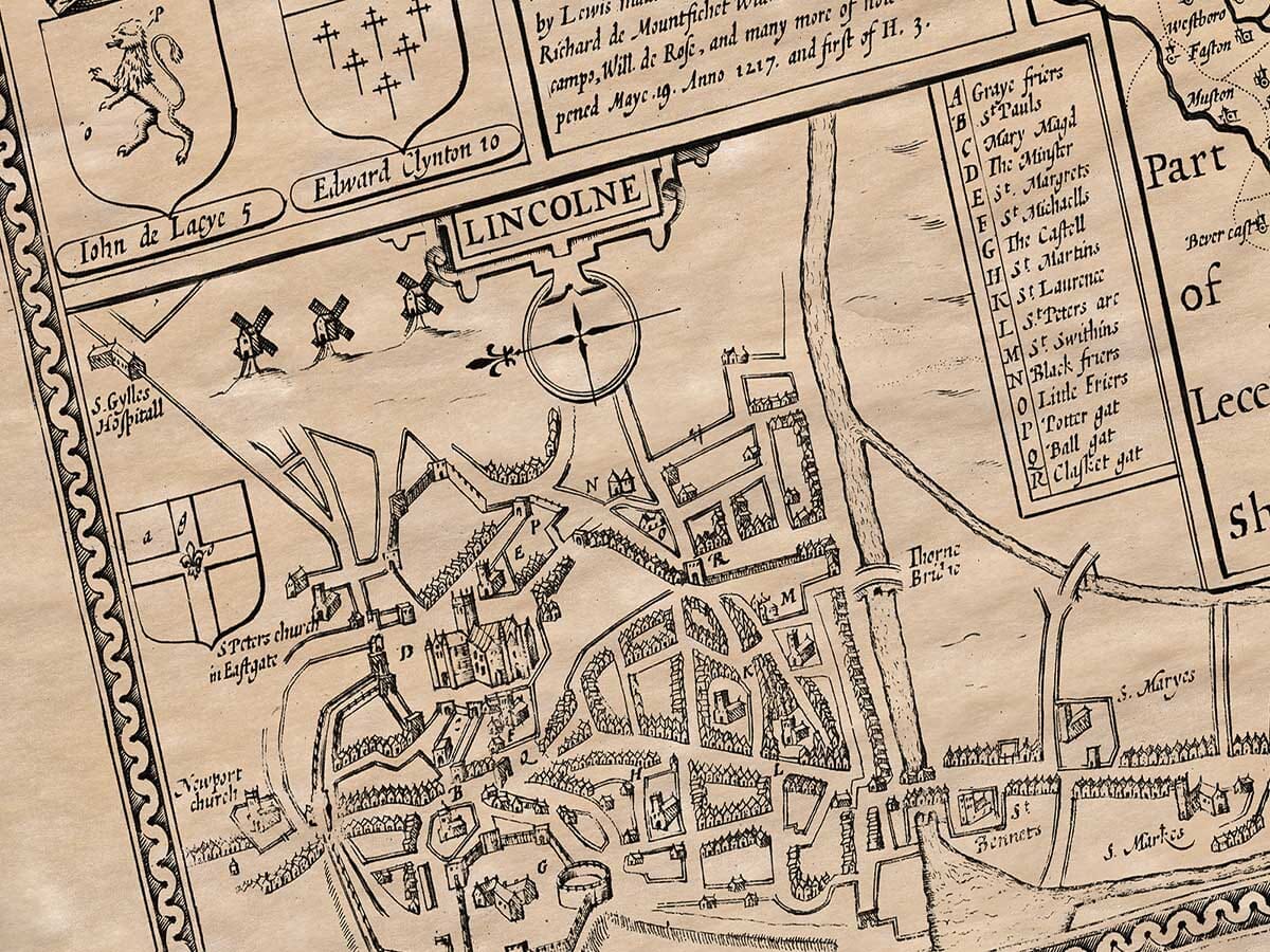 Old Town Plan of Lincoln