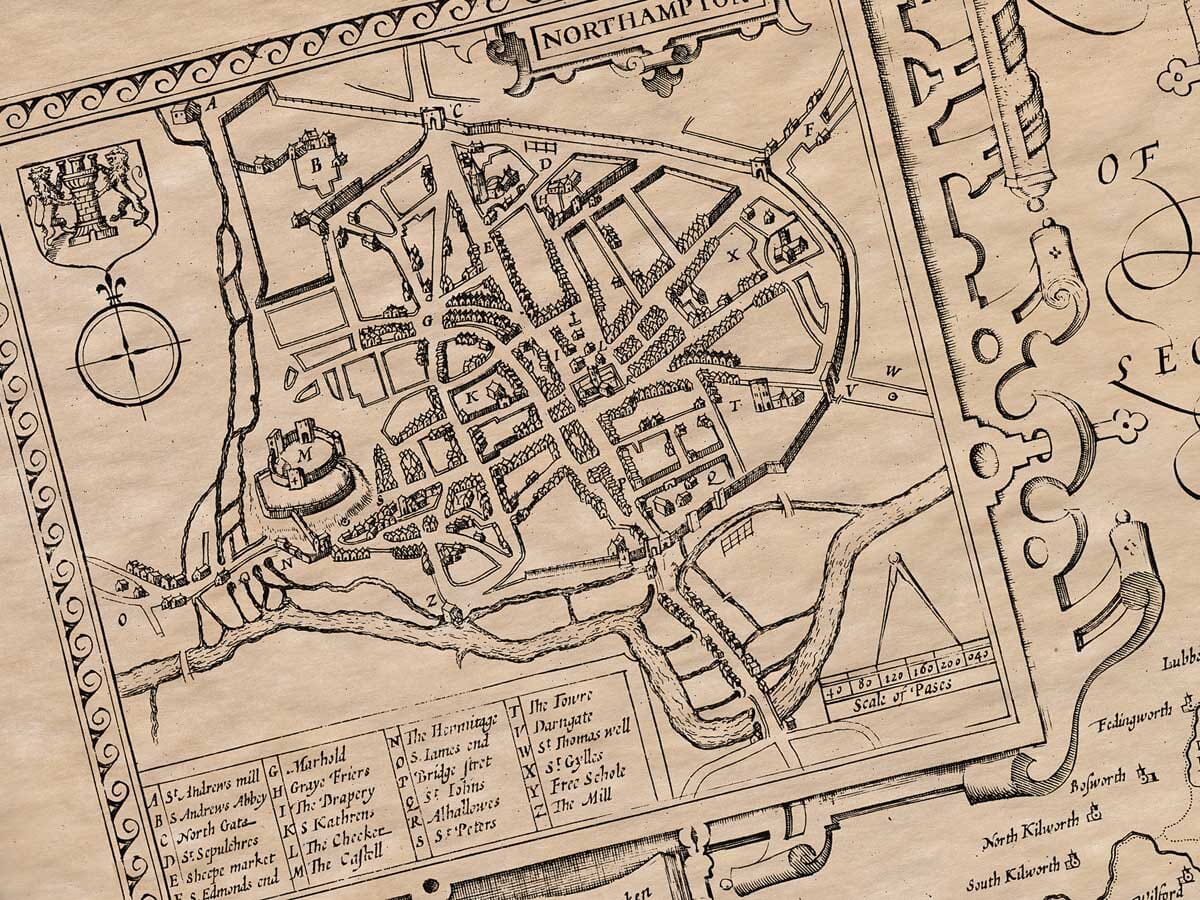 Old Town Plan Northampton