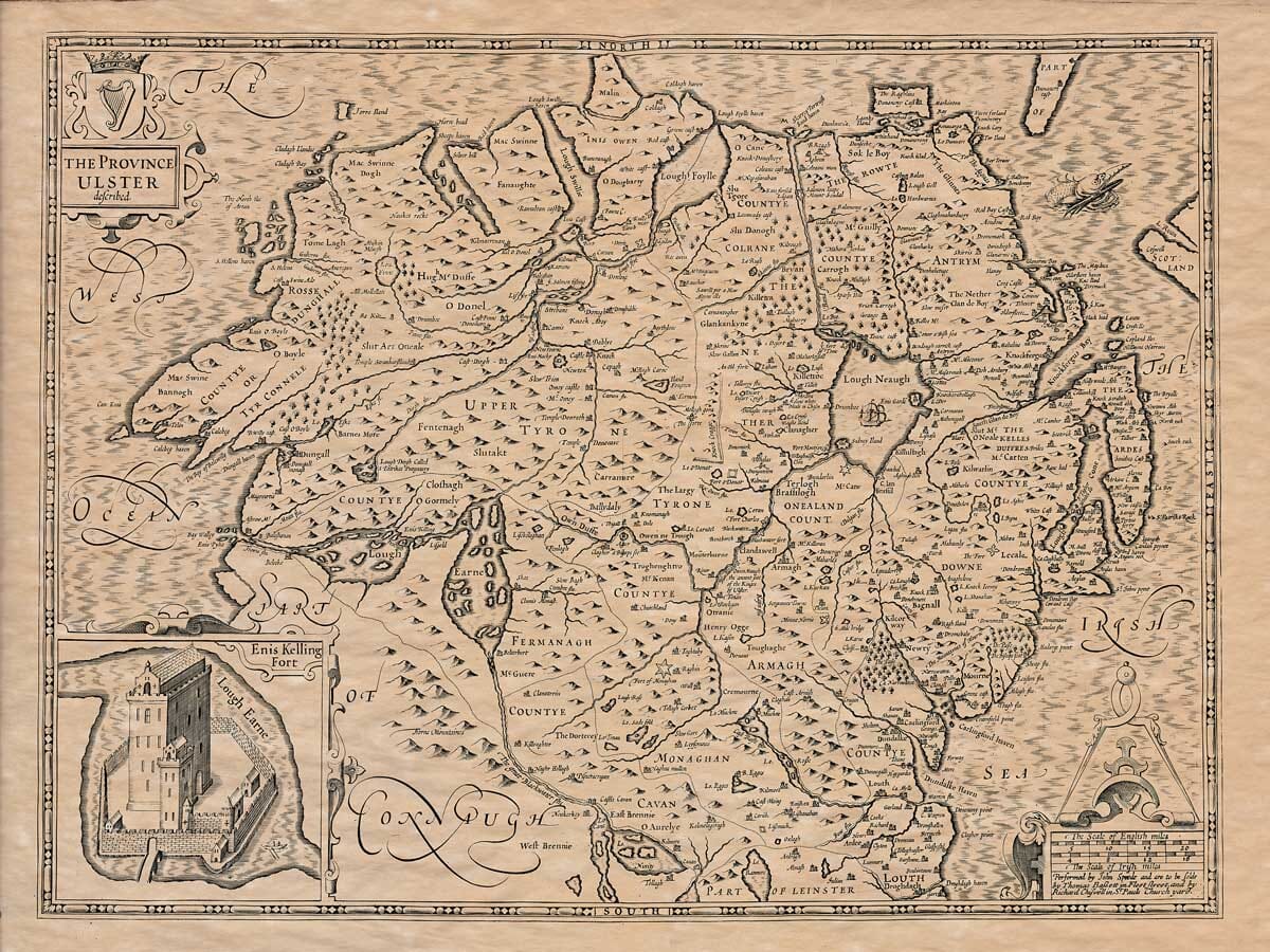 Old Map of Ulster