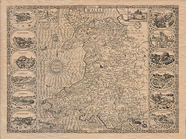 Old Map of Wales