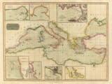 Old Mediterranean Sea Chart