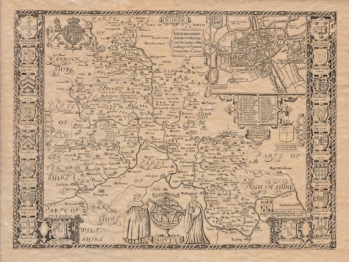 Old Map of Oxfordshire