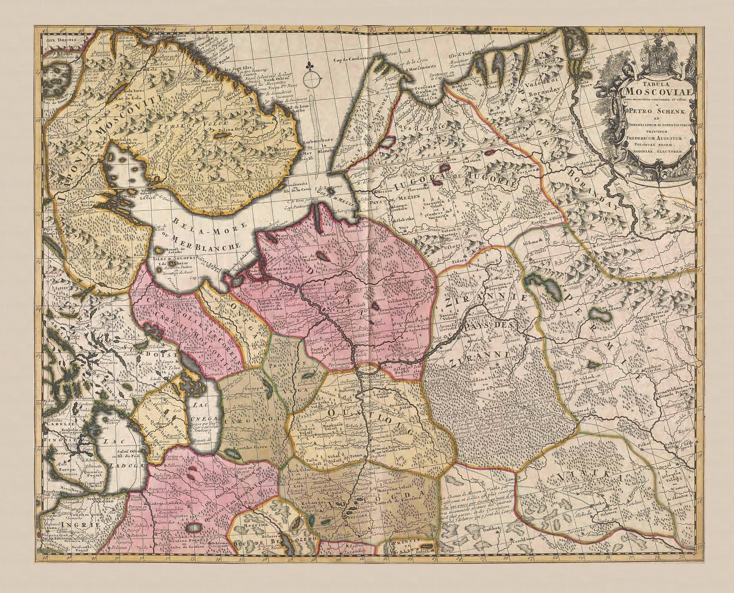 Old Map of Russia by Blaeu