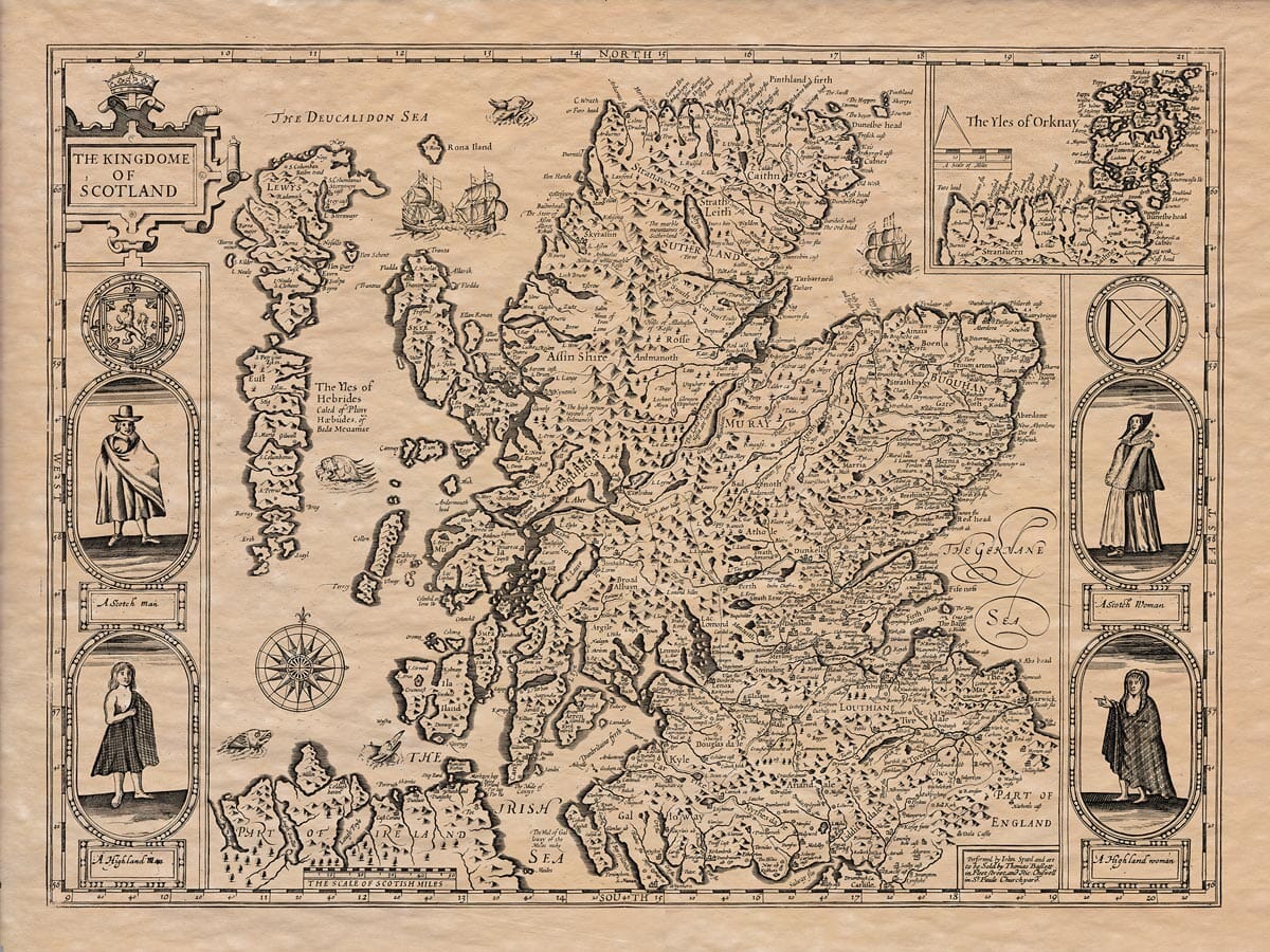 Old Scottish Map