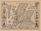 Old Map of Scotland c.1610