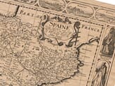 Spain Detail from an old map of Spain