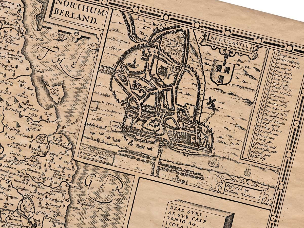 Old Town Plan of Newcastle