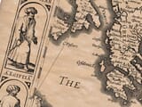 Detail from an old map of Turkey