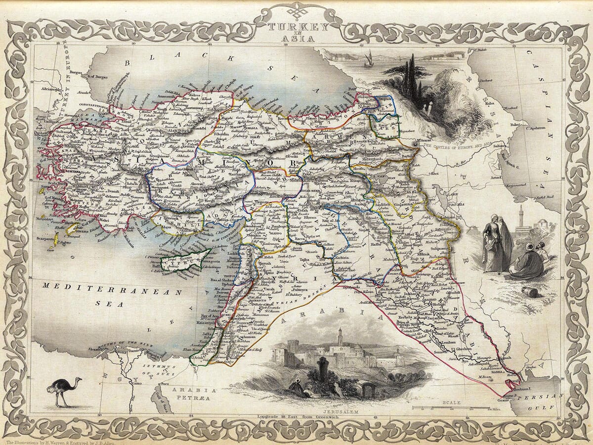 Old Map Turkey & Asia