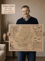 Vintage Map Hertfordshire Medium Size