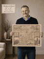 Medium edition of John Speed’s Middlesex map held for scale