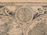 The World Detail from an old map of the World