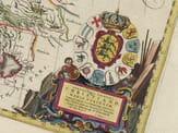 Detail from an old town plan of Norway