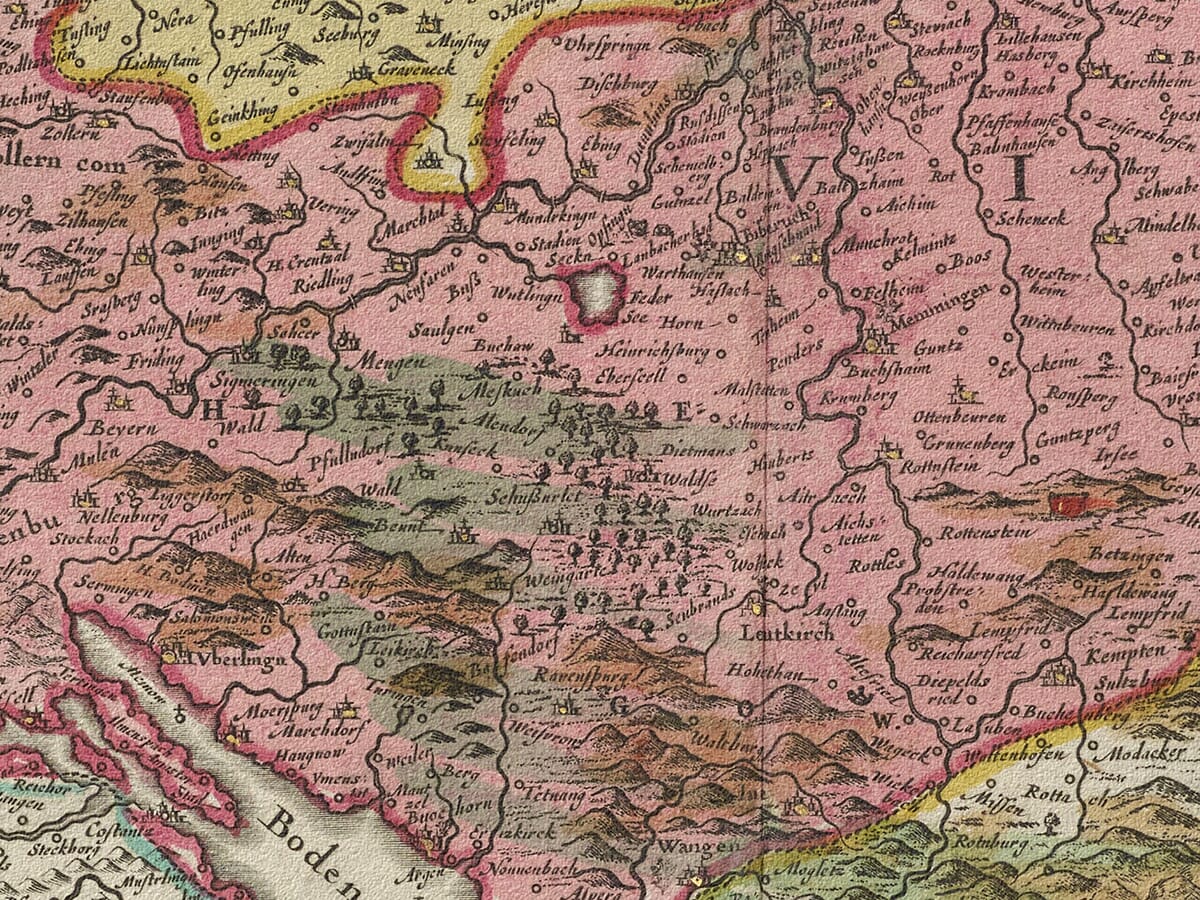 Detail from old map of Servia