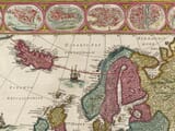 Early map of Europe - detail