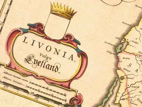 old latvian map