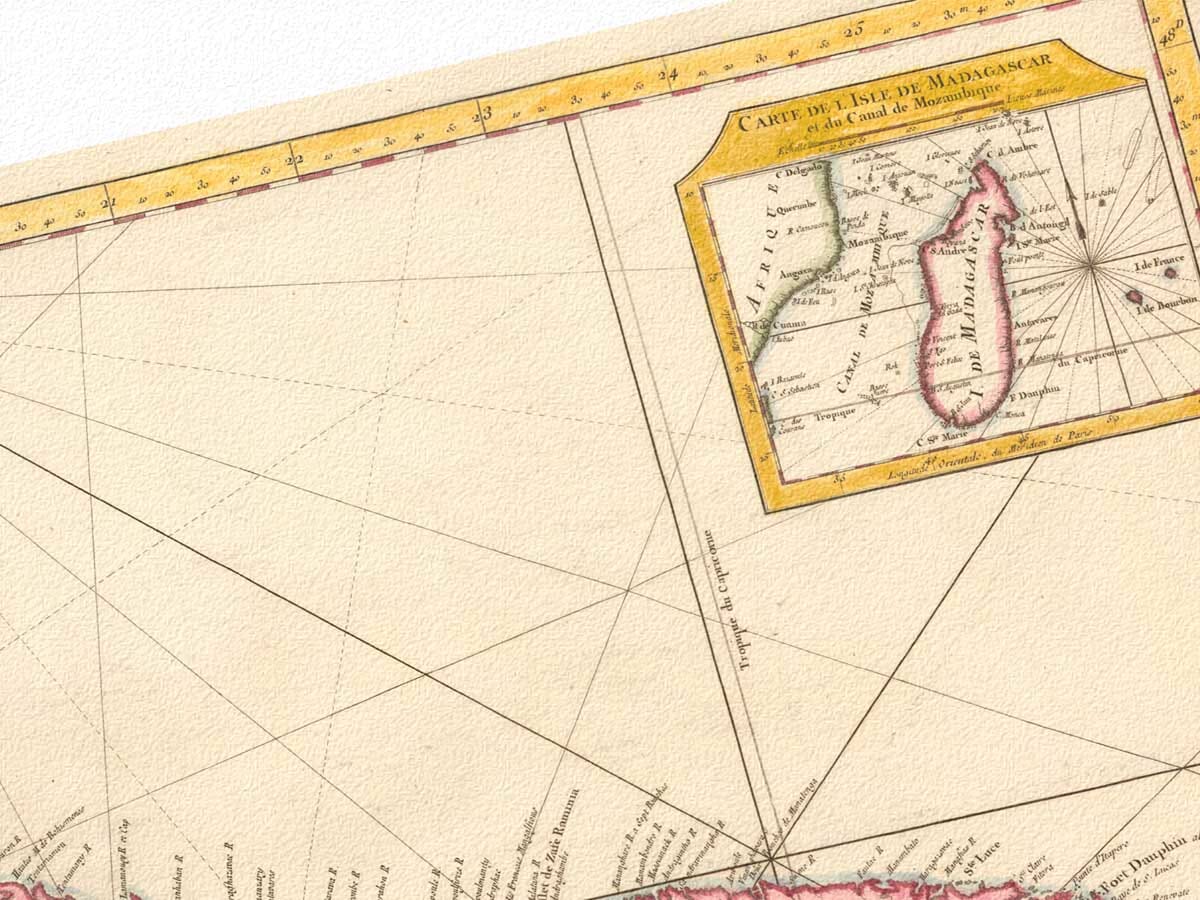 Detail from an old map of