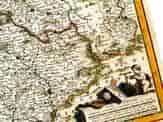 Detail from an Old Map of Bohemia and Czech-Republic