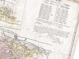 Old map Bangaladesh detail