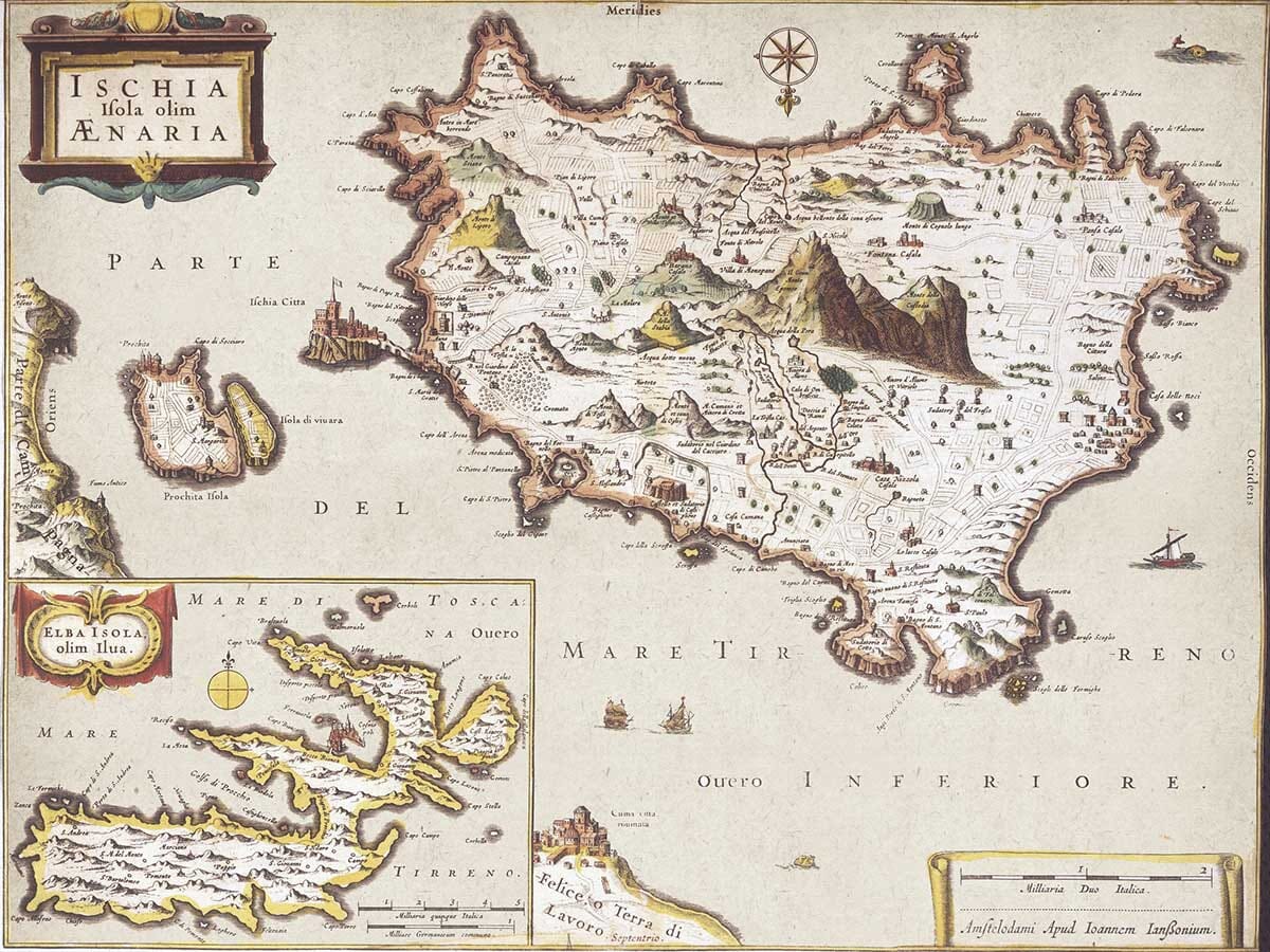 Old map of Ischia