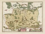 Old Map of Southern Poland