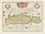 Old Map of Crete