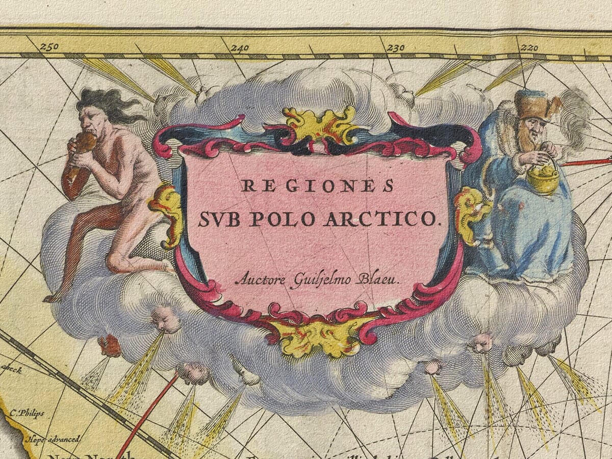 Detail from Old Map of Antarctica