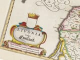 Detail from an old map of Estonia