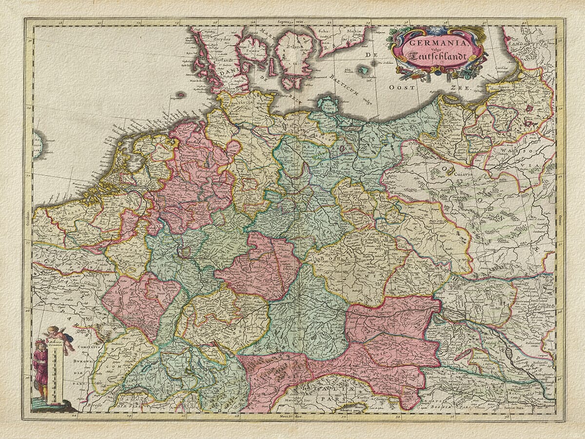 Old Map of Germany