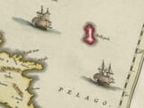 Detail from an old map of the Peloponnese