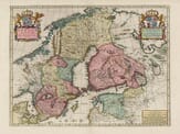 Old Map of Sweden