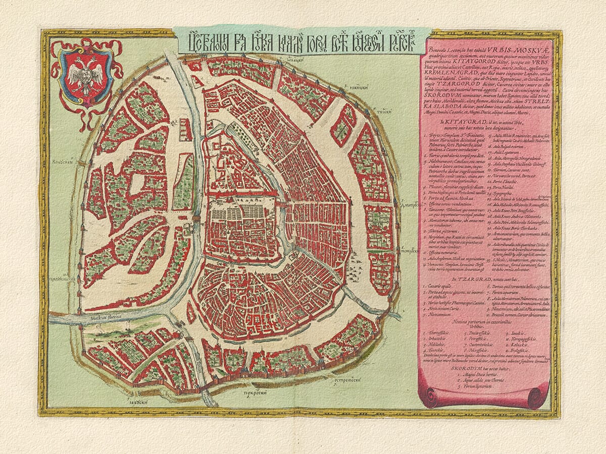 Old Town Plan of Moscow