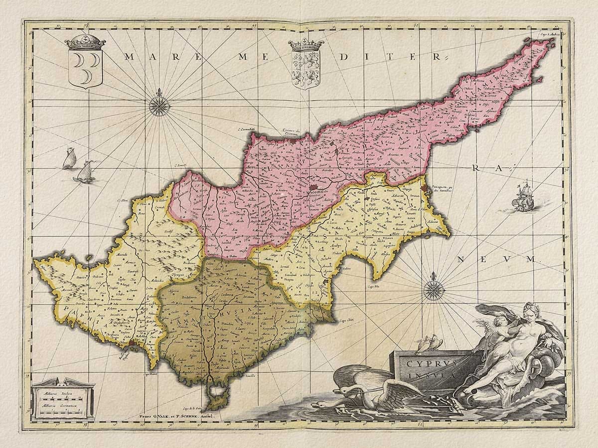 Cyprus The Old Map Company