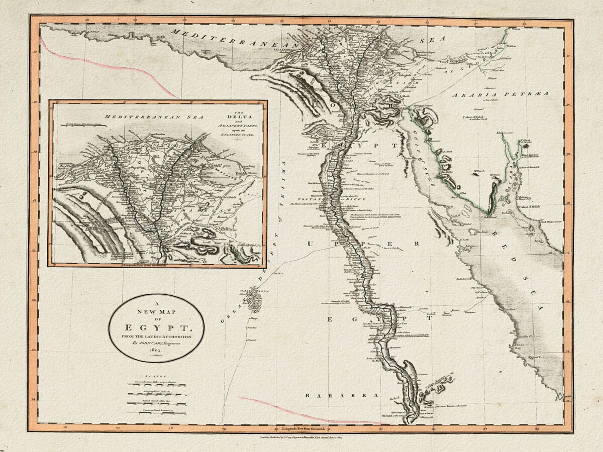 Old Map of Egypt