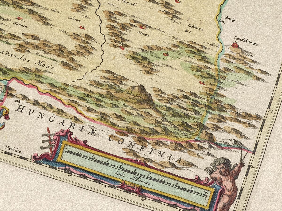 Detail from Old Map of Southern Poland