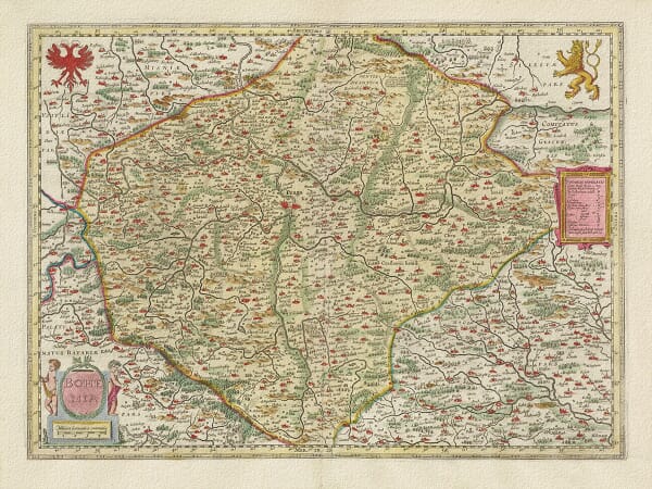 Old Map of Bohemia