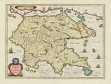 Old map the Peloponnese