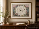 Astronomy Map framed on wall