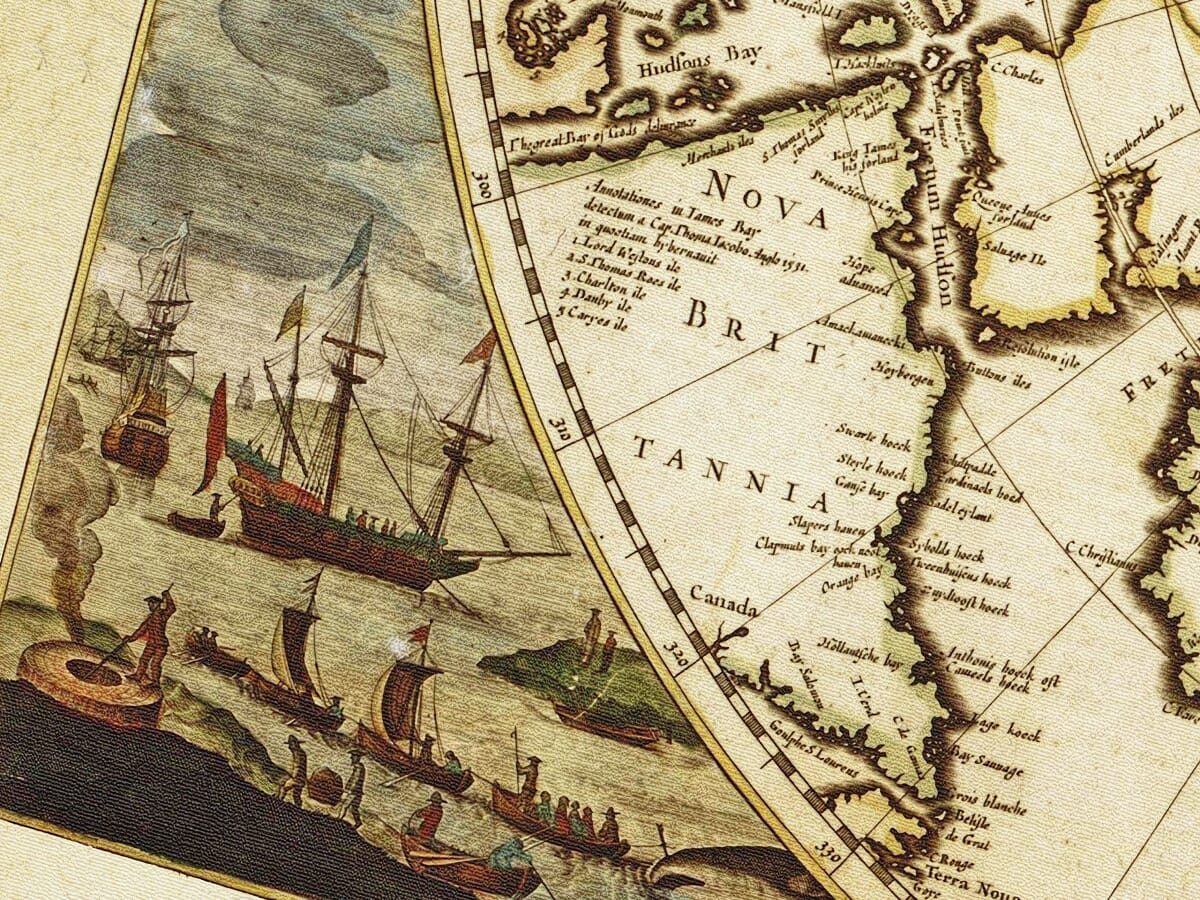 Old Map North Pole detail
