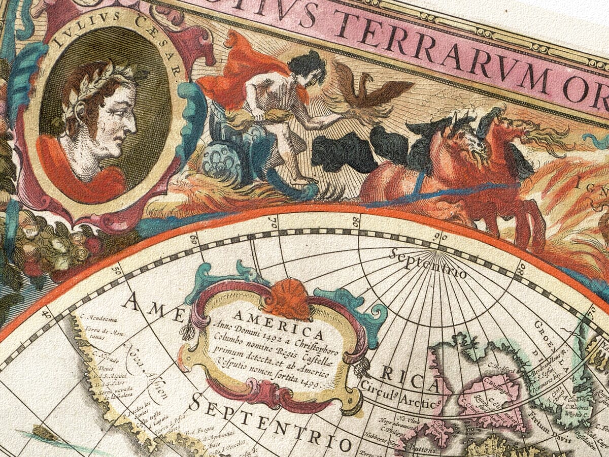 Henricus Hondius Detail from World Map