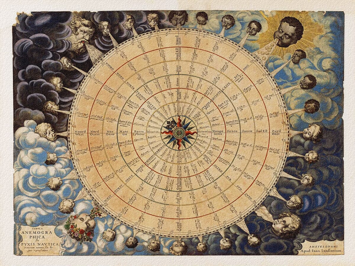 Old Maps the Winds