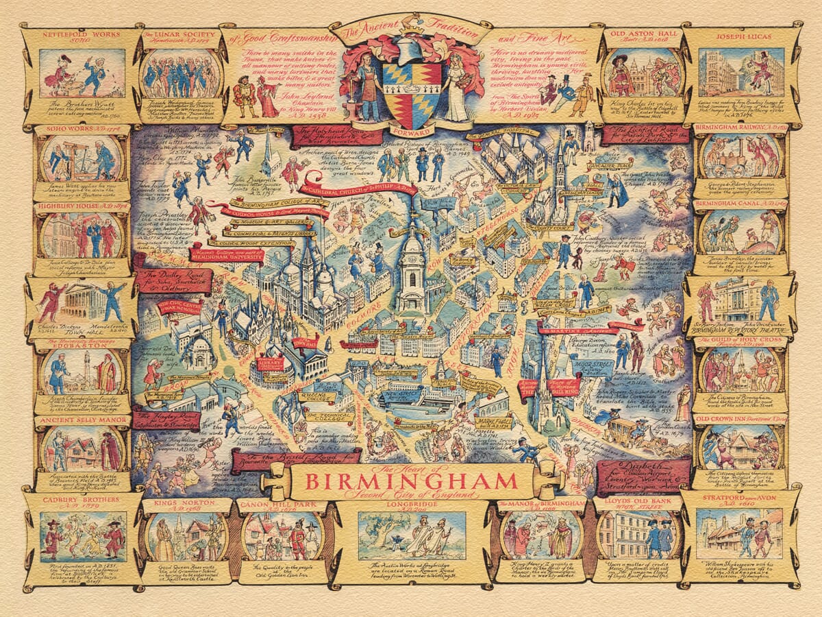 Birmingham Pictorial Map
