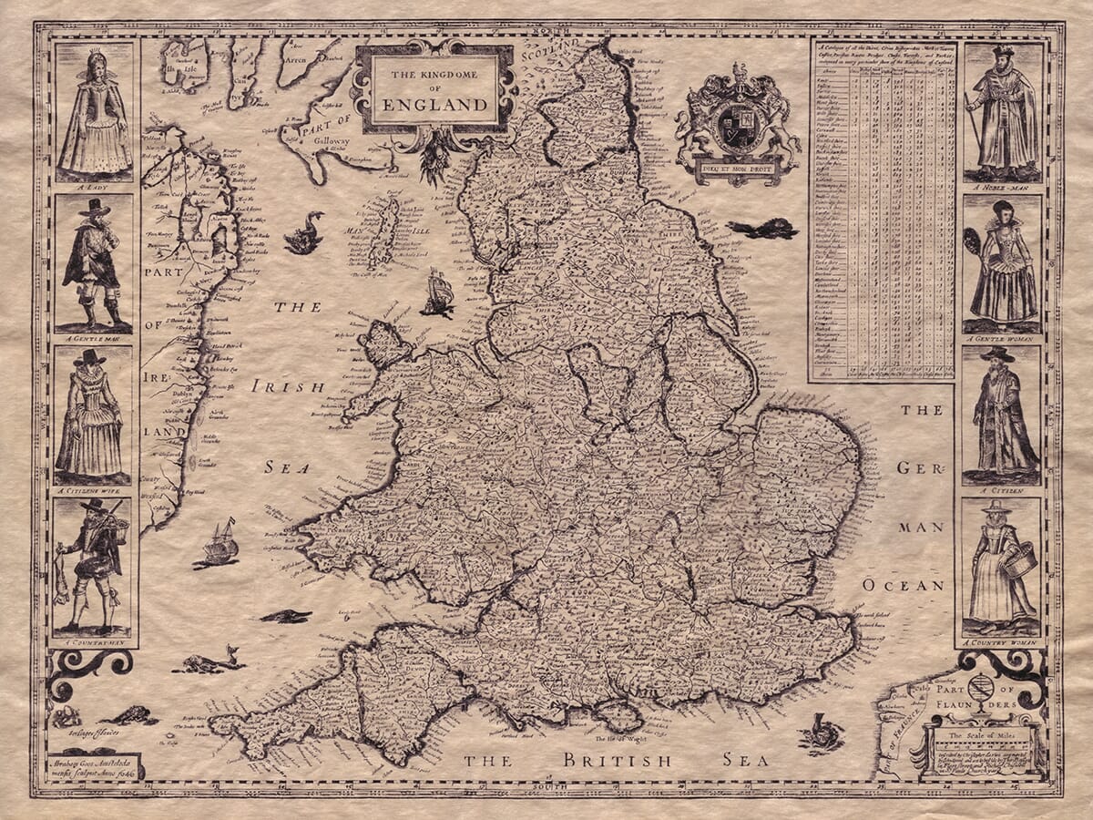 England Wales The Old Map Company