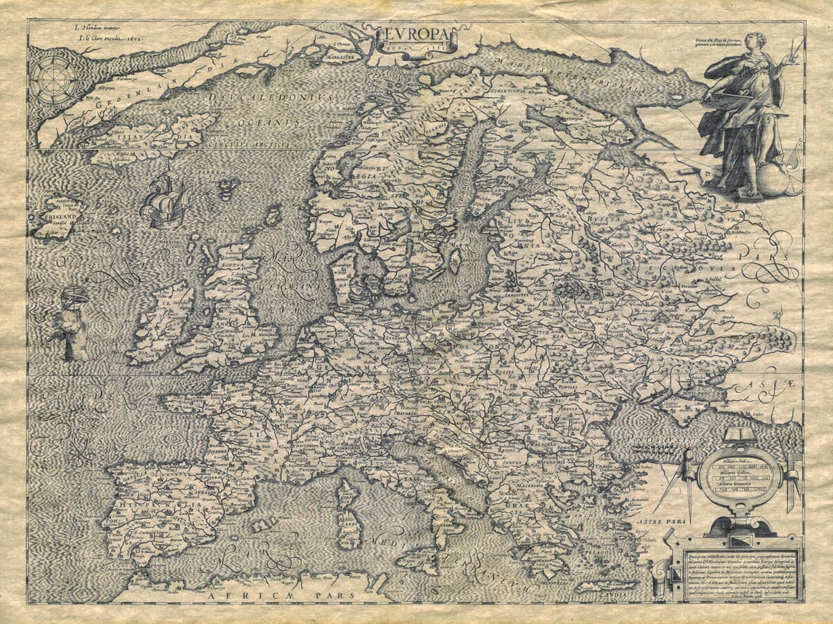 Old Map Of Europe Carte De Europa The Old Map Company Old Map Of Europe Carte De Europa The Old Map Company