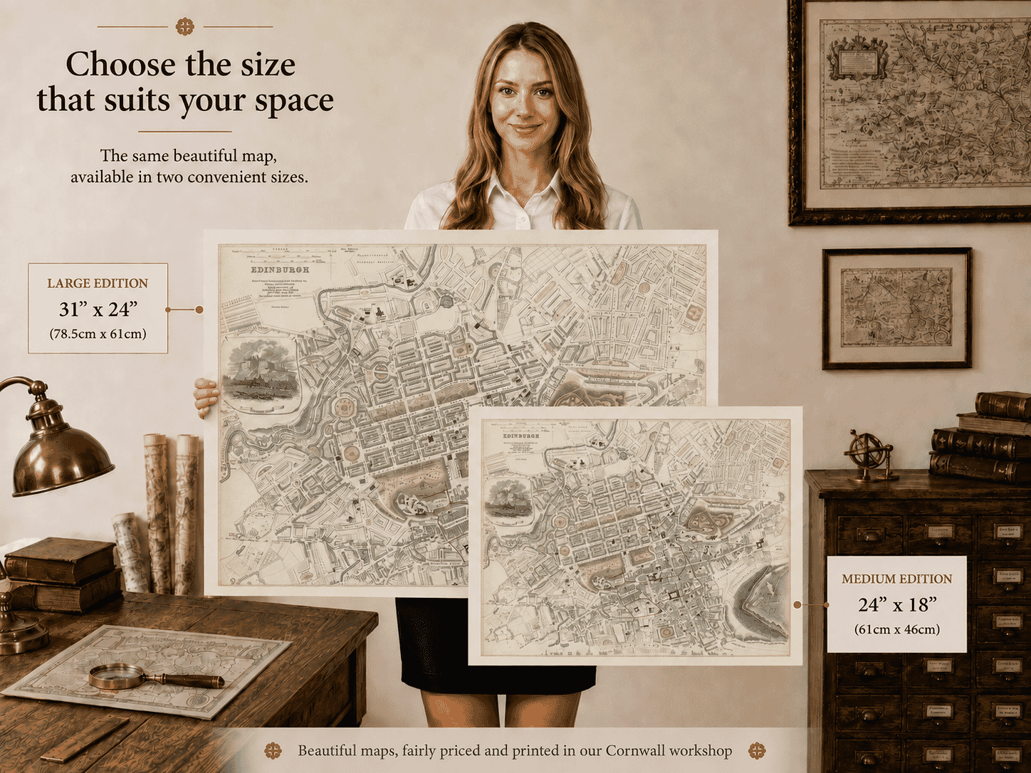 Edinburgh Map Size Comparison