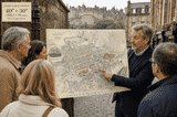 Edinburgh Map used on Walking Tour