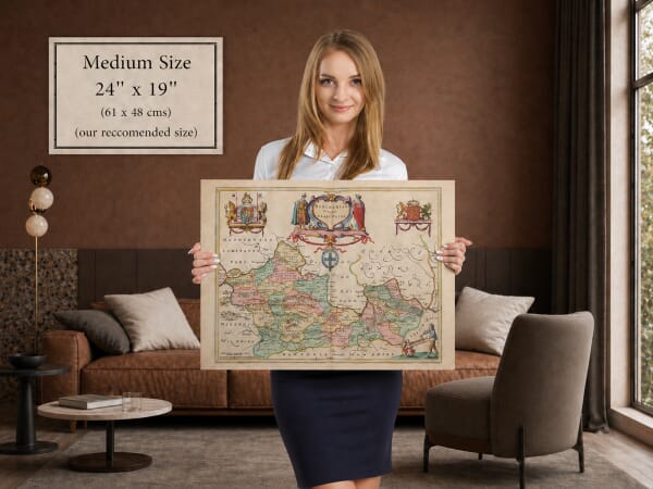 Europe Map Medium Size