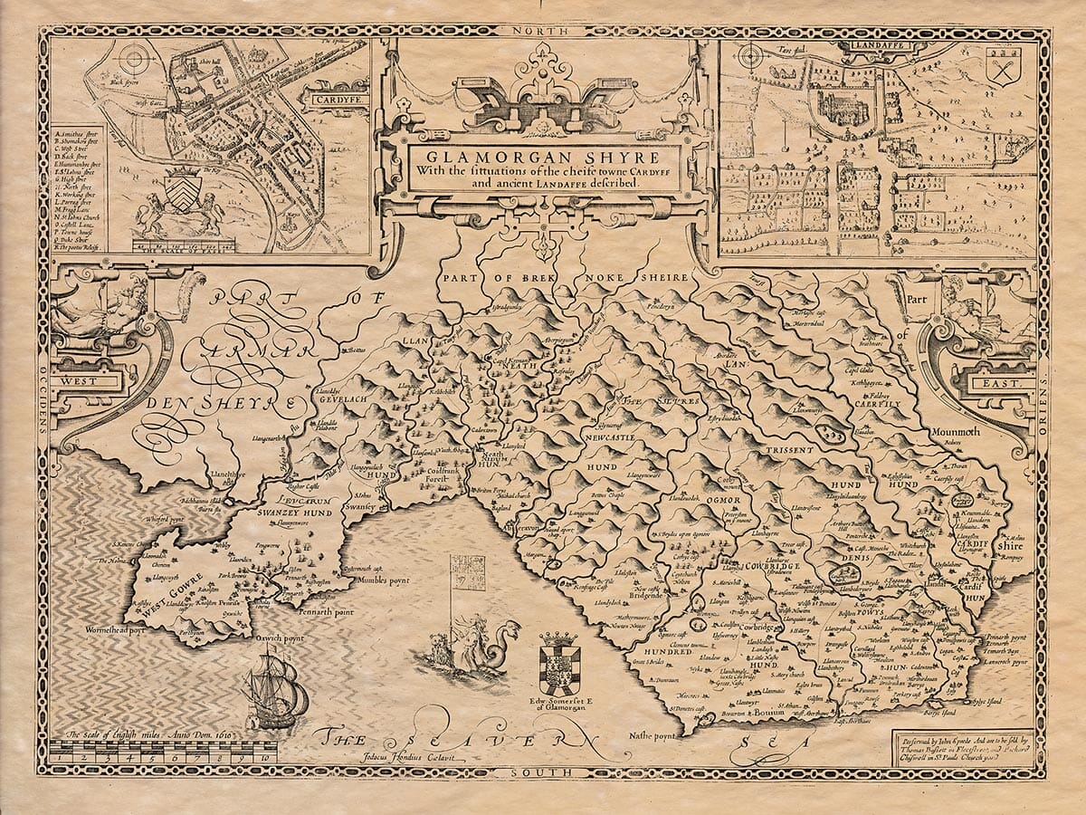 Old map Glamorganshire