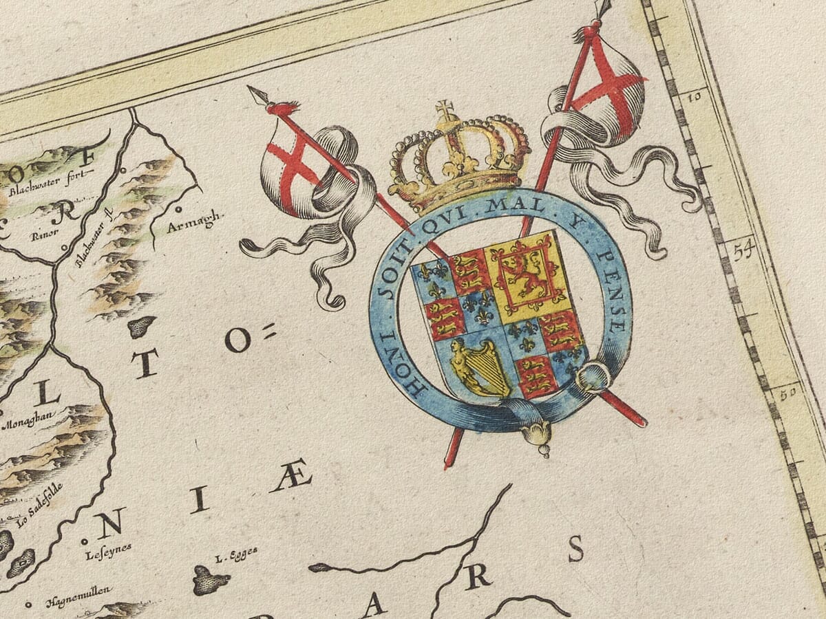Irish Counties Map detail